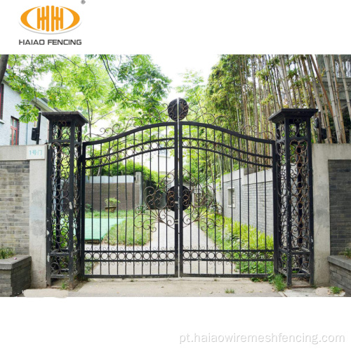 Melhor portão principal galvanizado e com revestimento de pó elegante